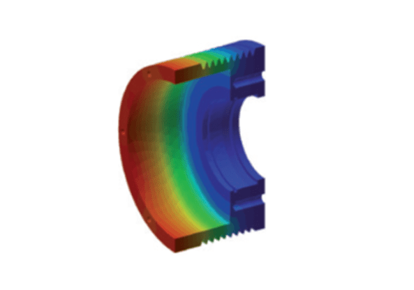 heating of the centrifugal brake 